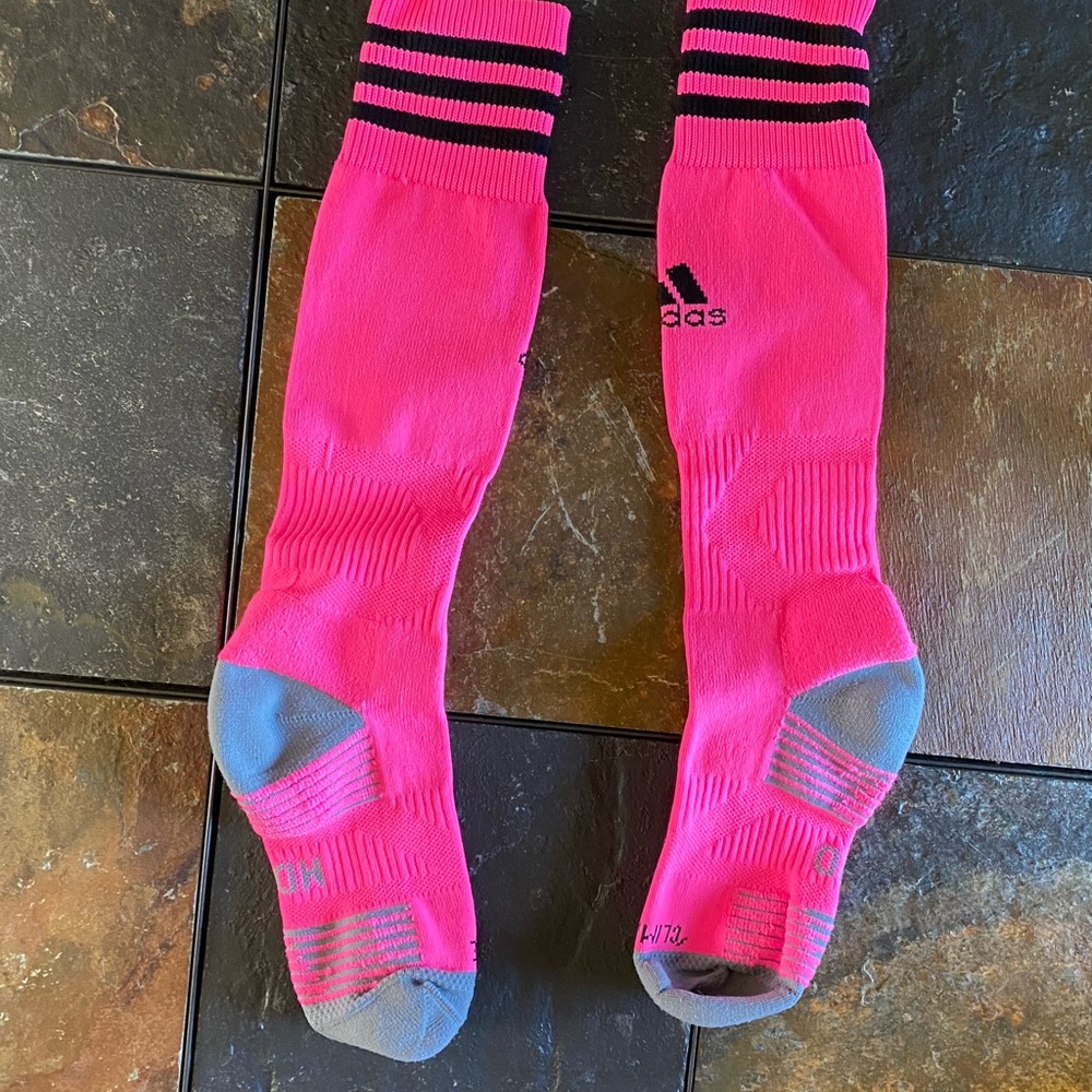Hot pink Adidas Soccer socks